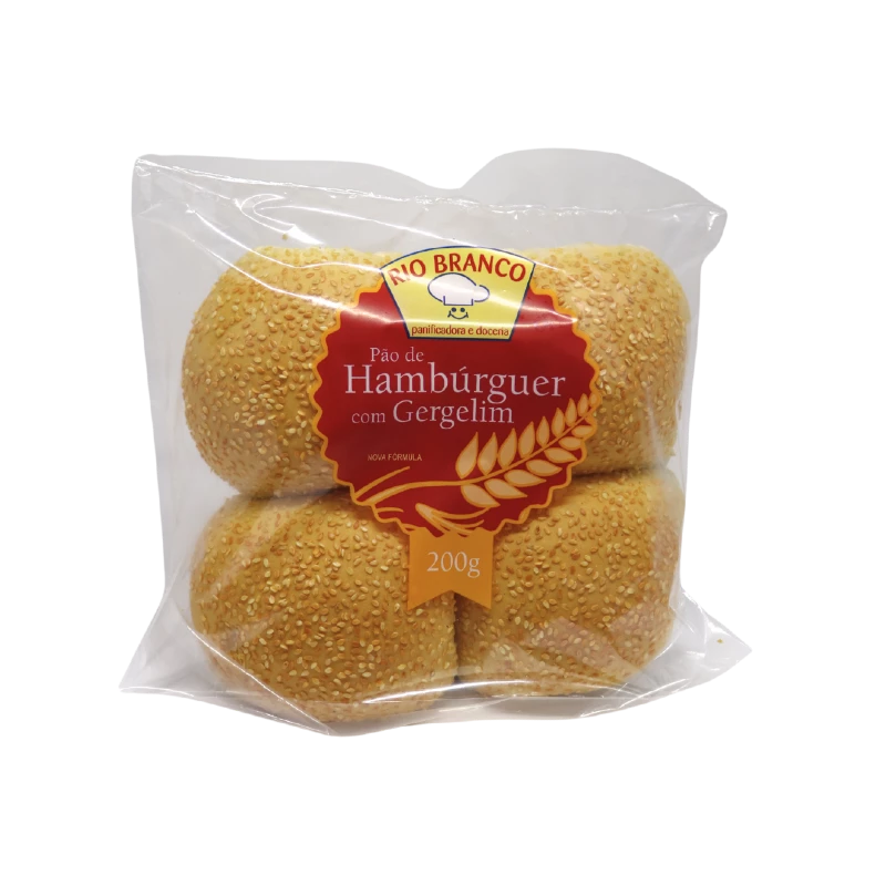 Pão para Hambúrguer com Gergelim