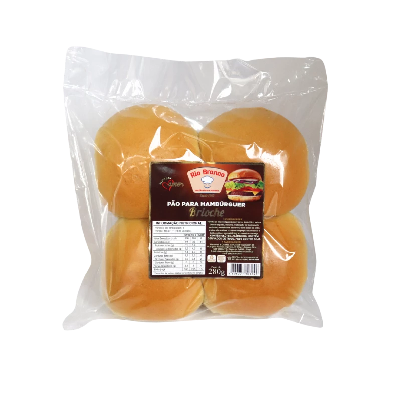 Pão para Hambúrguer Brioche