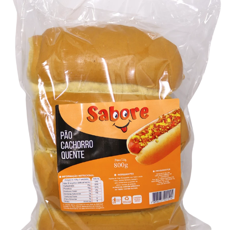 Pão de Cachorro Quente Dogão Sabore